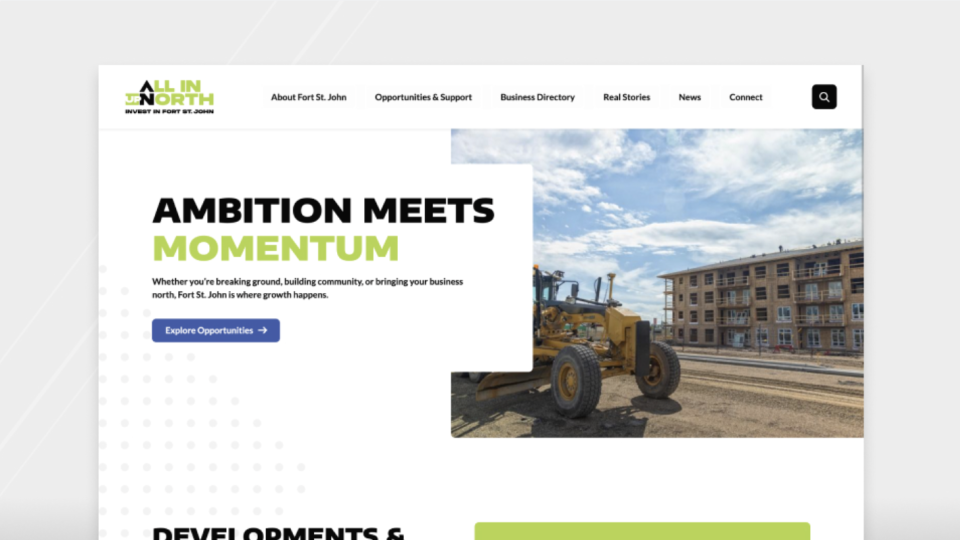 Invest Fort St. John Homepage