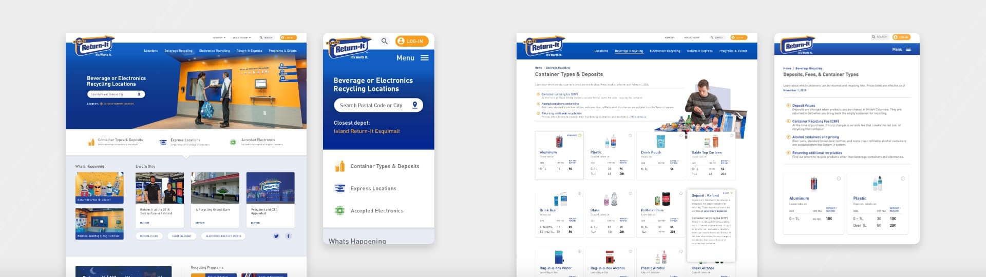Encorp desktop and mobile screenshots