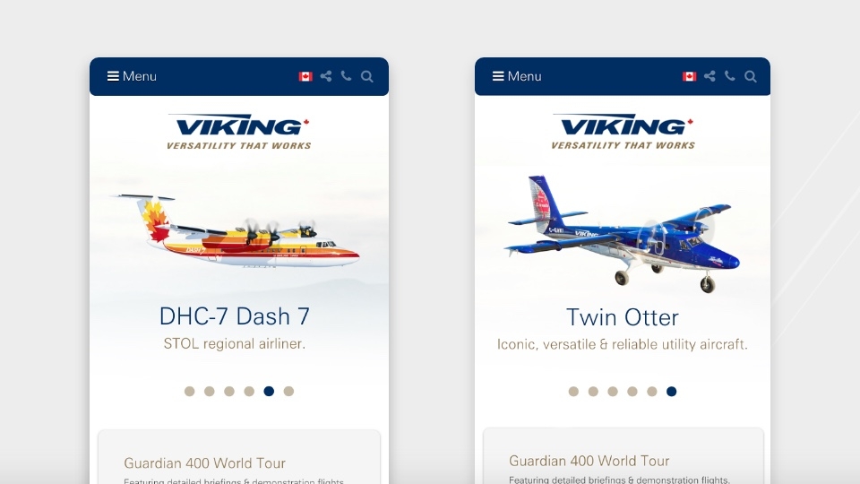 Viking website screenshot