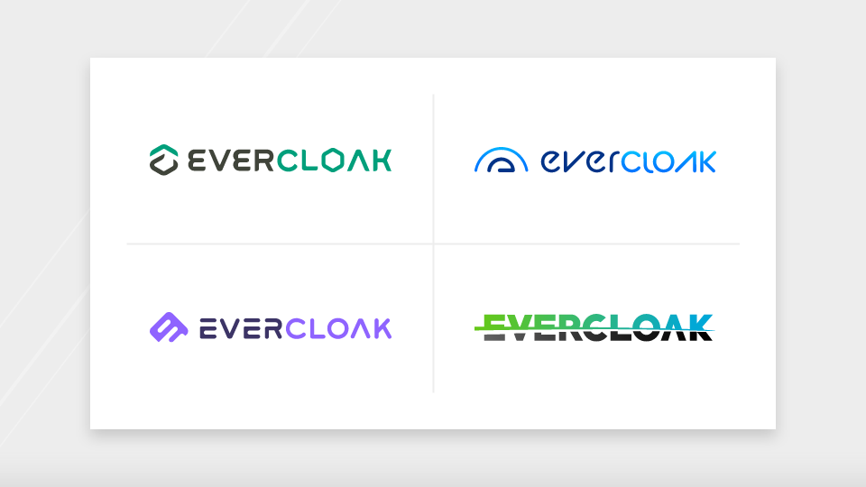 Evercloak logo options 