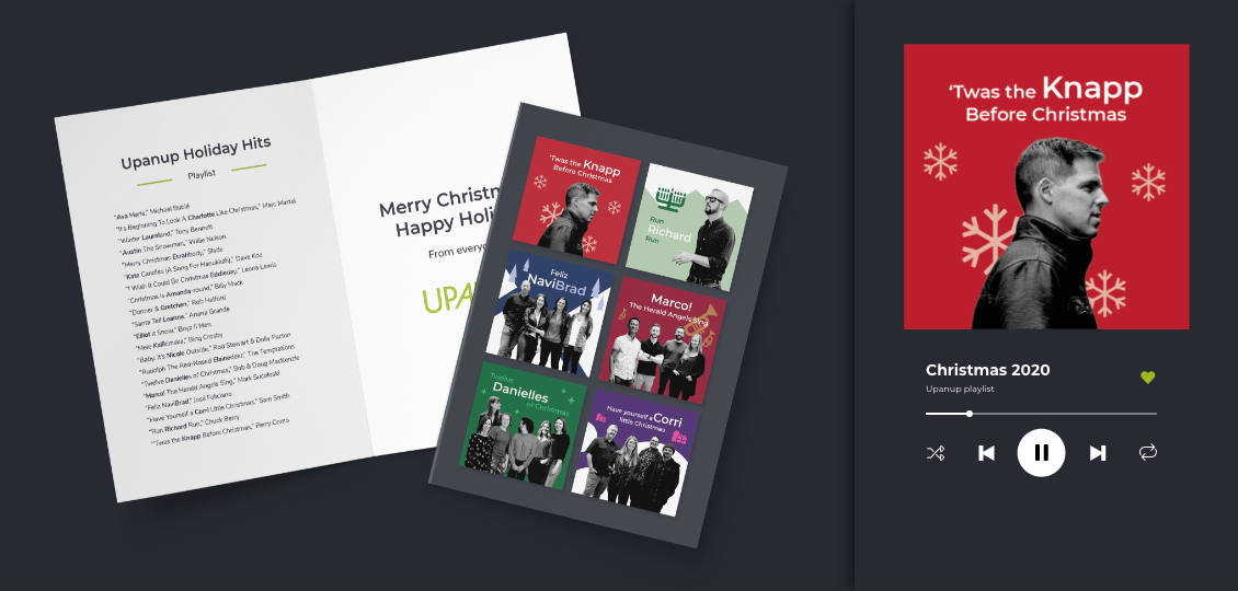 Views of Upanup's holiday card