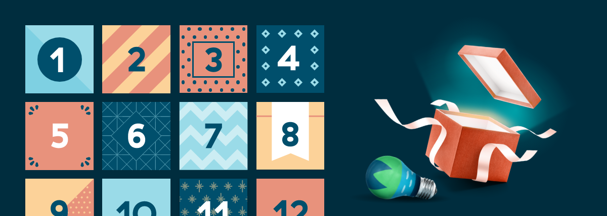 Screenshot of interactive holiday calendar