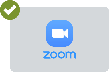 Graphics showing Zoom logo
